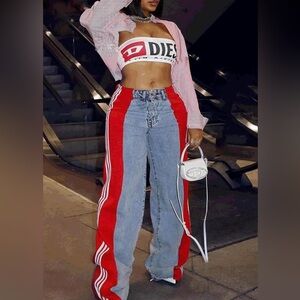 Lovesick Red Striped Denim💄